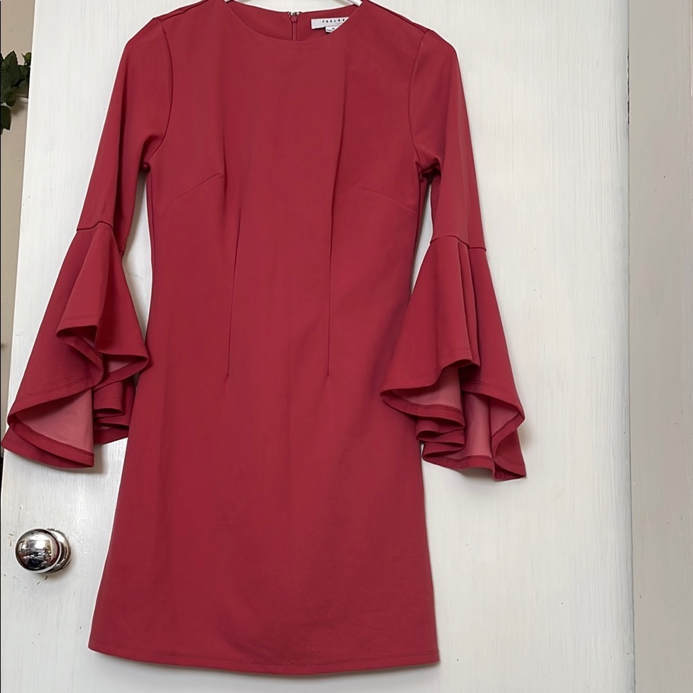 Blush Pink Long Sleeve Dress